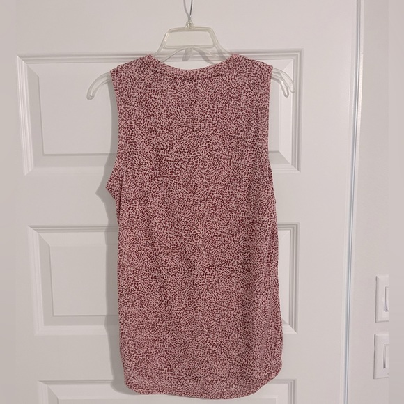 Athleta Breezy Tank, Micro Cheetah Bashful Rose, Size M Medium - Picture 6 of 7